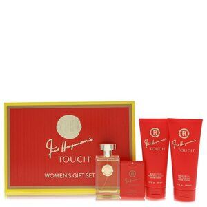 Touch by Fred Hayman Gift Set -- 3.4 oz Eau De Toilette Spary + 6.7 oz Body Loti